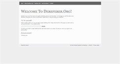 Desktop Screenshot of dereferer.org