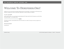 Tablet Screenshot of dereferer.org