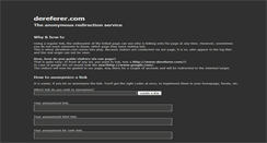 Desktop Screenshot of dereferer.com